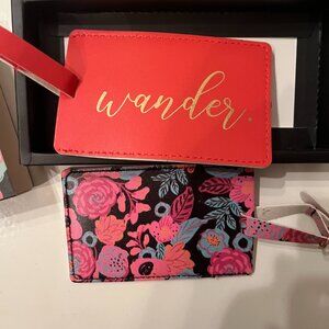 Floral Luggage Tags Canyon Moon Set of 2 New in Box Travel Accessories (wa/x)